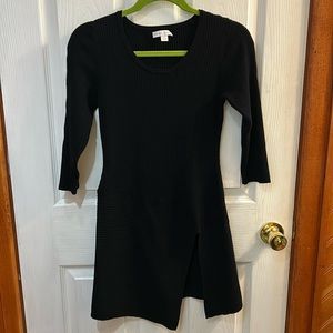 NEW YORK & CO BLACK SWEATER DRESS Small